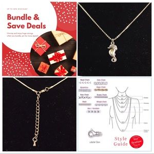 Seahorse in Unicorn Magic Pendant & Necklace